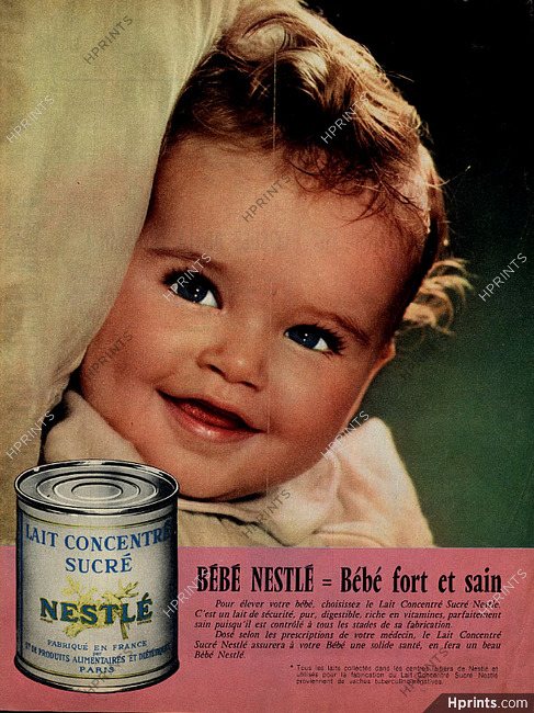 Nestle 1958 Baby Food Advertisements