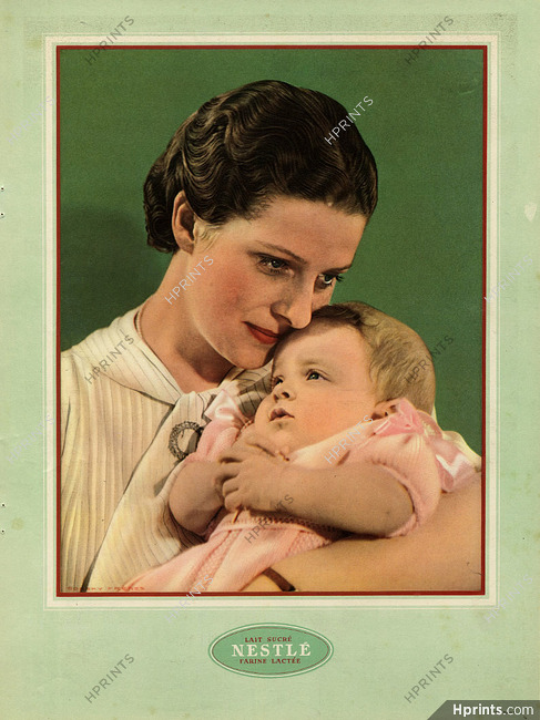 Nestlé 1935 Baby, maternity, Photo Gorsky Frères