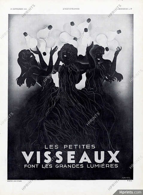 Visseaux (Light Bulb) 1933 Casimir Andrey d'après Jean d'Ylen