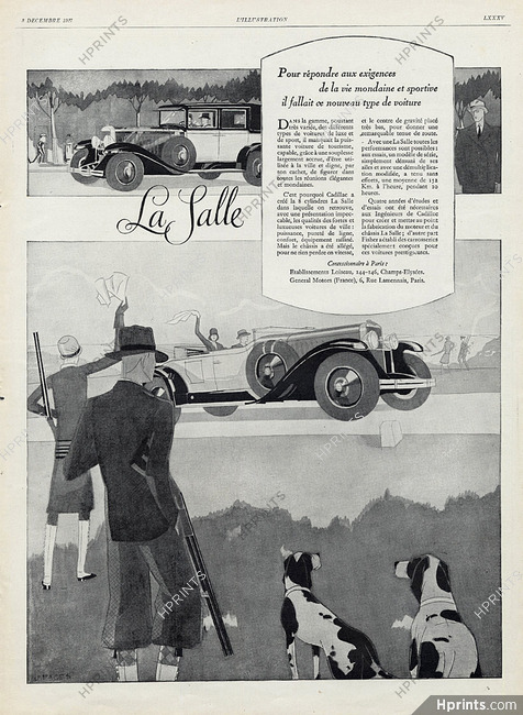 La Salle (Cars) 1927 Jean Pagès, Hunting Dog