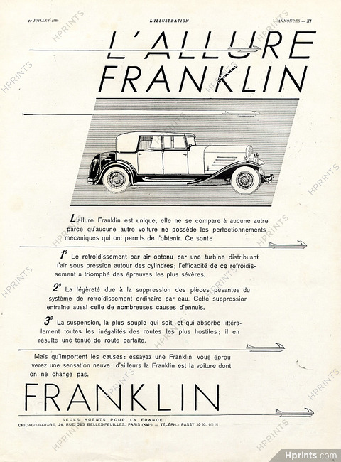 Franklin 1930 L'Allure