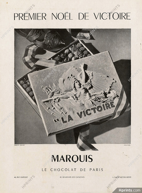 Marquis (Chocolates) 1945 ''La Victoire'', Photo Jahan