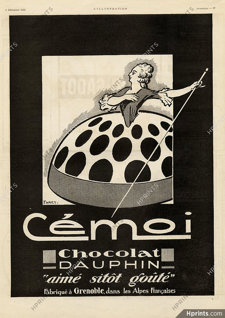 Cémoi (Dauphin Chocolates) 1922 Farcy