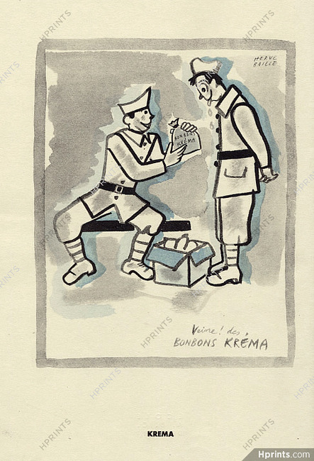 Kréma 1943 Hervé Baille, Composition inédite pour l'entr'aide aux prisonniers de guerre