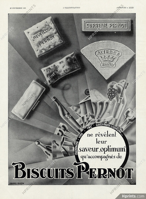 Biscuits Pernot 1930
