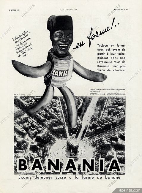 Banania 1932 Arc de Triomphe