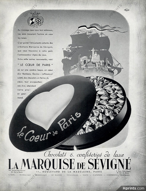 Marquise de Sévigné 1938 Le Coeur de Paris