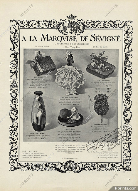 Marquise de Sévigné 1923 Doll, Chez Fouquet