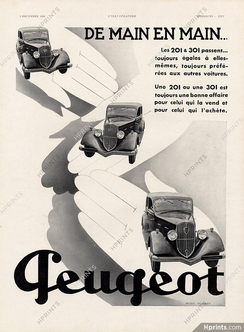 Peugeot 1933 De main en main