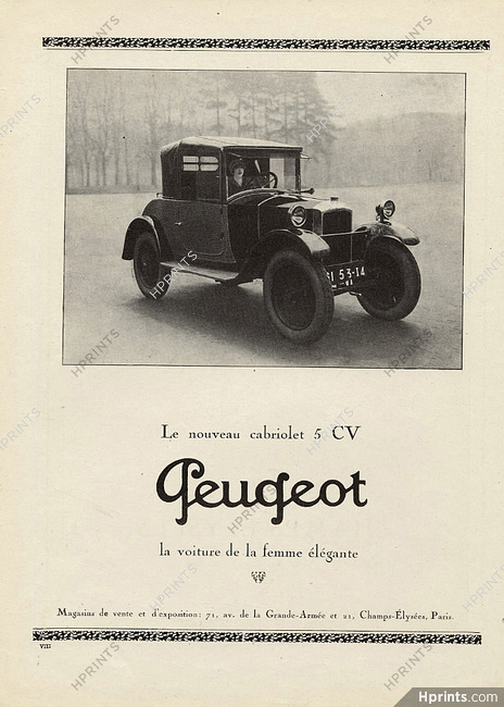 Peugeot 1913 Cabriolet 5CV