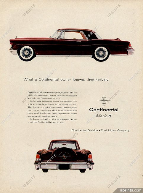 Continental Ford 1956 Mark II