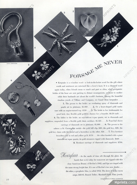 Tiffany & Co. (High Jewelry) 1942 Photo Erwin Blumenfeld