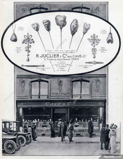 Juclier & Cie (Pearls) 1912 A. Ehrmann, Store