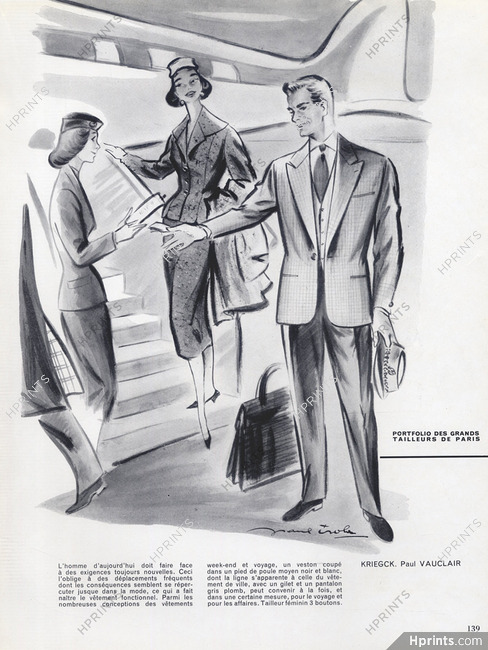 Kriegck (Men's Clothing) & Paul Vauclair 1956 Paul Isola