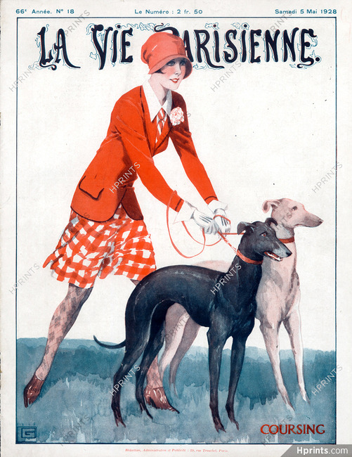 Georges Léonnec 1928 Coursing, Sighthound, Greyhound