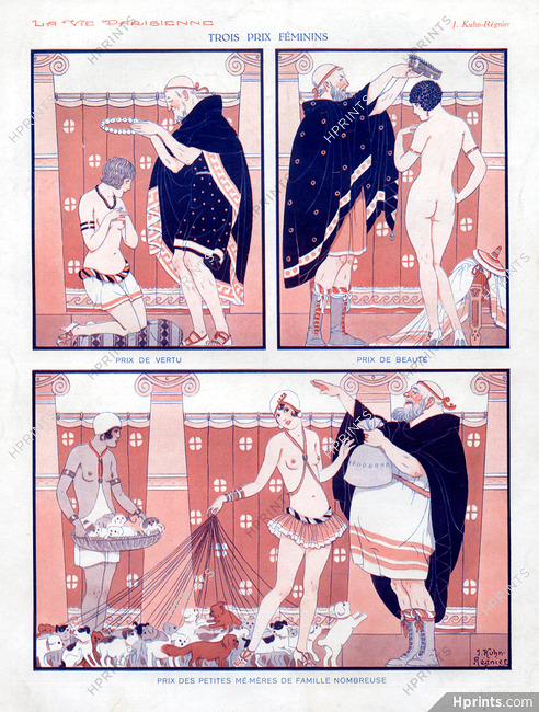 Joseph Kuhn-Régnier 1929 Trois Prix Féminins Nude, Nudity