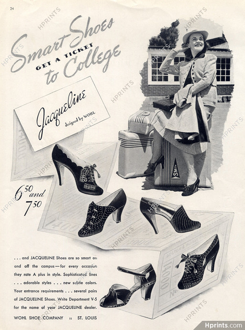 Wohl Shoes Company (Shoes) 1938 Jacqueline