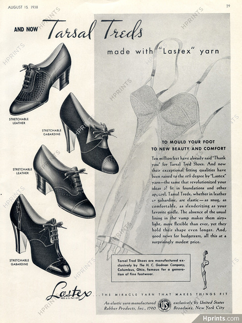 Tarsal Tred (Shoes) 1938 United States Rubber Company