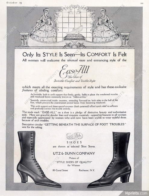 Utz & Dunn Company (Shoes) 1919 — Advertisement