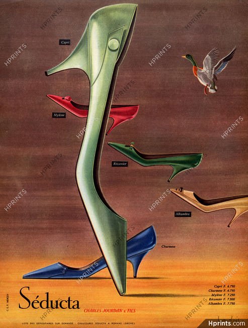 Seducta (Shoes) 1958 J. Langlais