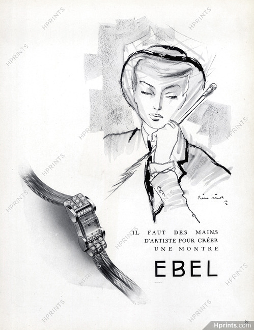 Ebel (Watches) 1948 Pierre Simon — Advertisement