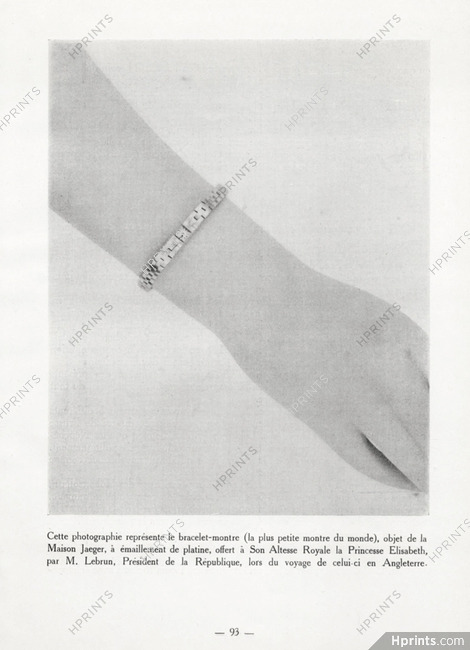 Jaeger-leCoultre (Watches) 1950 Bracelet-Montre, The Smallest Watch of the World