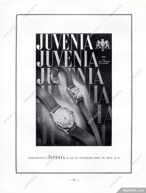 Juvenia (Watches) 1948