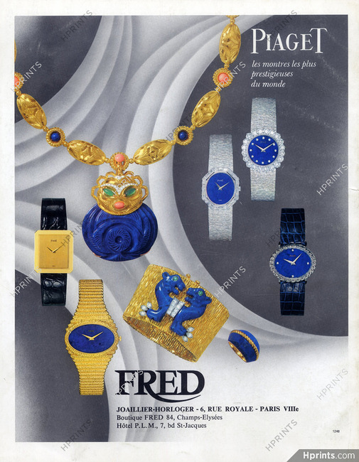 Piaget (Watches) 1986 Fred (Necklace) — Advertisement
