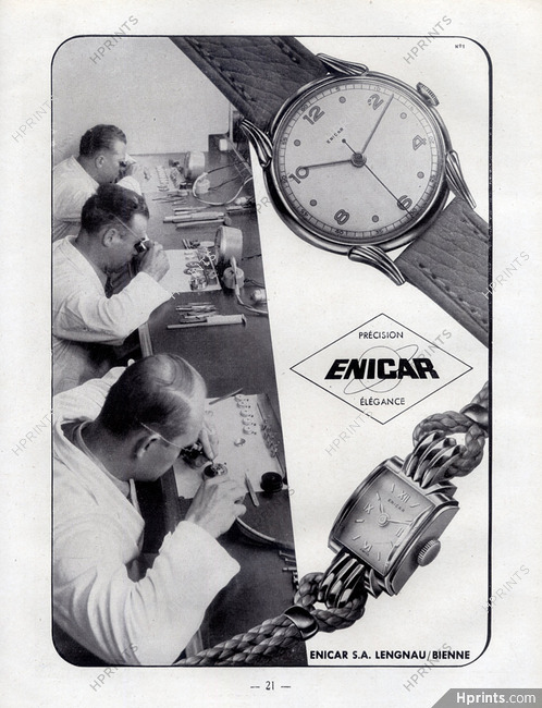 Enicar (Watches) 1948 Factory