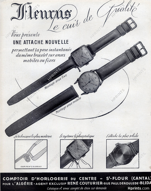 Florvil (Watches) 1949 Fleurus Watchstrap