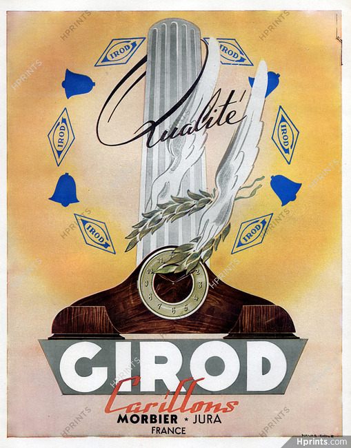 Girod (Chiming Clock) 1949 Carillons, Lecoq