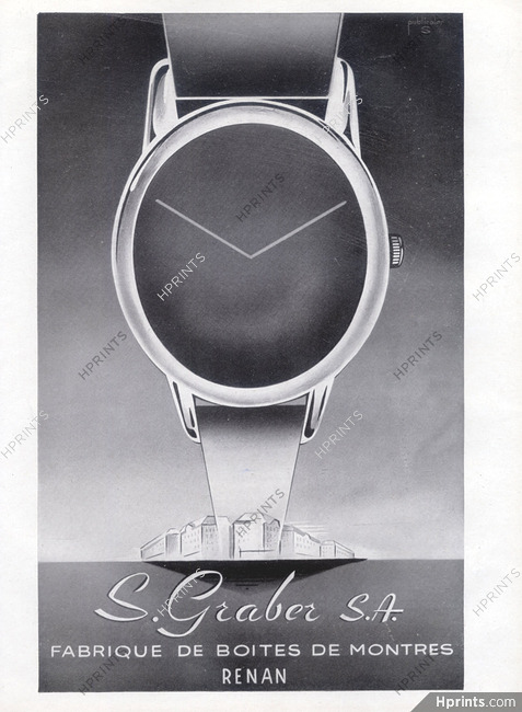 Graber (Watches) 1948 Fabrique de Boites de Montres, Factory