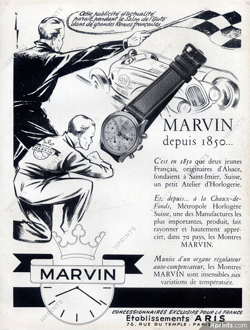 Marvin (Watches) 1950 Racing Drivers