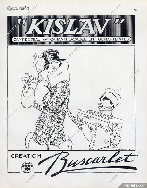 Kislav (Gloves) 1924 René Vincent, Création Buscarlet