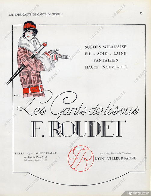 Roudet (Gloves) 1924 Elegant Parisienne