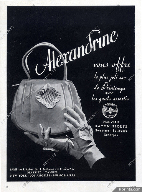 Alexandrine (Gloves) 1940 Handbag