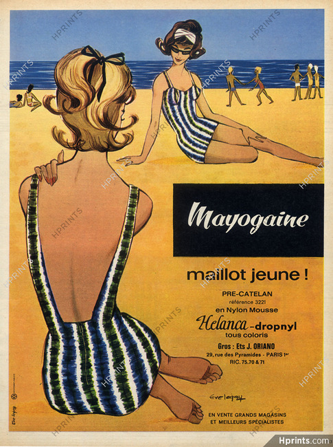 Mayogaine (Swimwear) 1962 Ets Oriano, Helanca