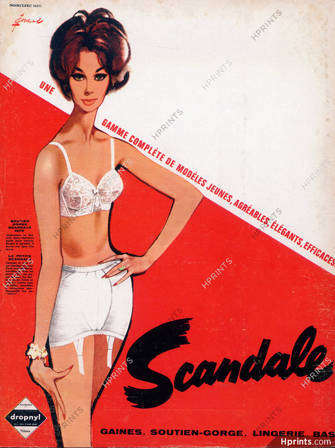 Scandale (Lingerie) 1962 Girdle & Bra, Pierre Couronne