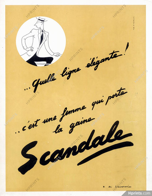 Scandale (Lingerie) 1946 Raymond de Lavererie