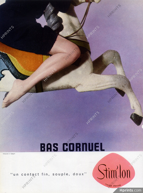Cornuel (Stockings Hosiery) 1960 Carousel, Merry-go-round