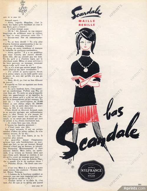 Scandale (Stockings) 1964 Maille Resille