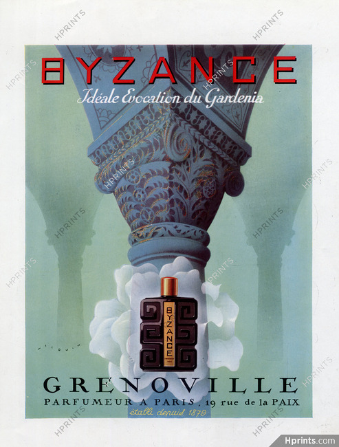 Grenoville (Perfumes) 1947 Byzance, André Wilquin