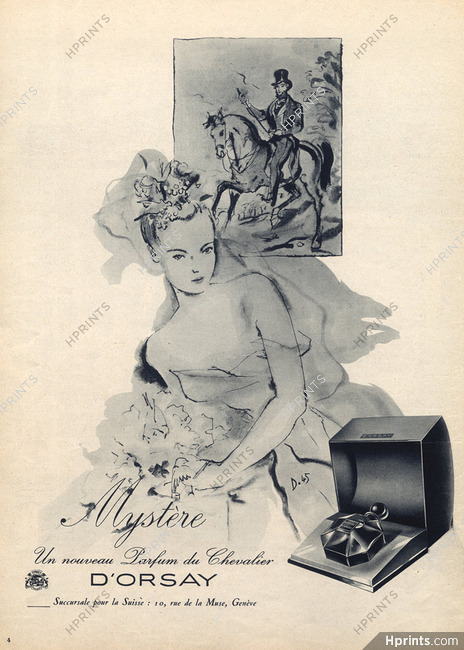 D'Orsay (Perfumes) 1945 André Delfau, Parfum Mystère