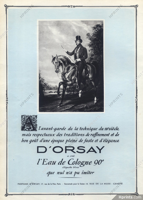 D'Orsay (Perfumes) 1945 Eau de Cologne