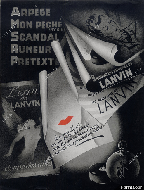 Lanvin (Perfumes & Cosmetics) 1940 Michel Hava