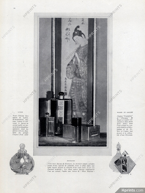 Bourjois (Perfumes) 1926 Mon Parfum, Lubin, Roger & Gallet