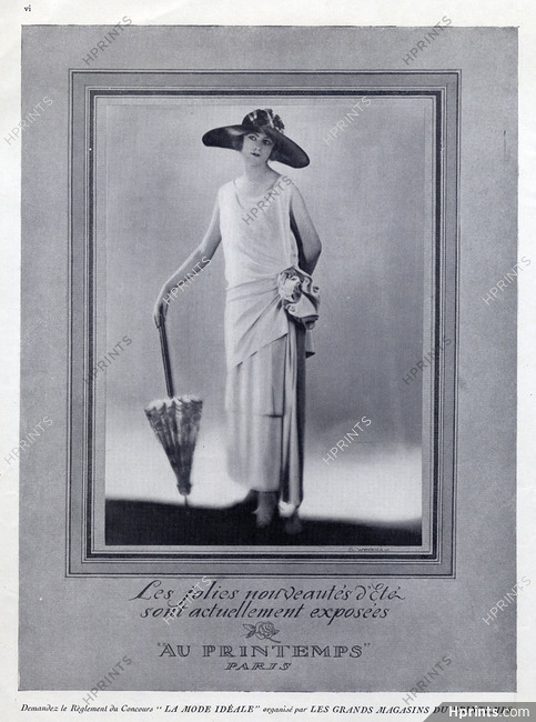 Au Printemps 1923 Photo Cl. Wyndham, Evening Gown