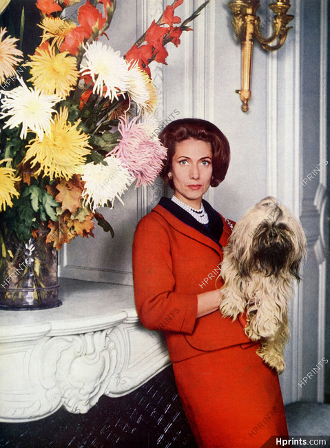 Mrs Hélène Rochas (Portrait) 1960 Tailor Guy Laroche