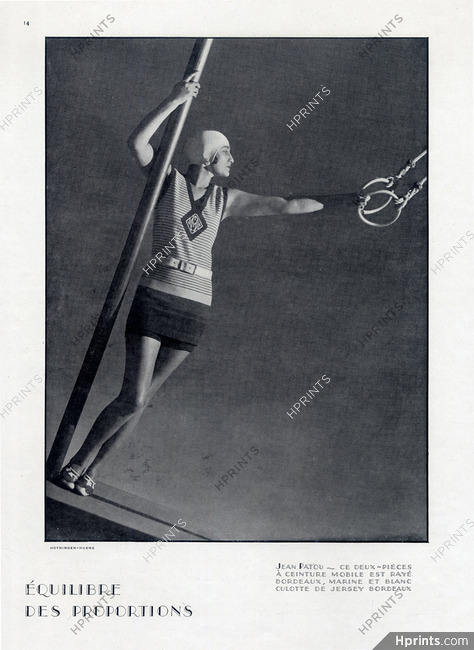 Jean Patou 1928 Swimwear, Photo George Hoyningen-Huene