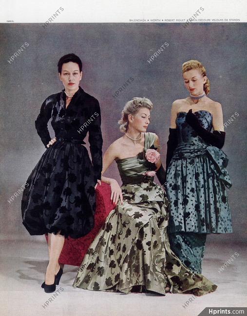 Balenciaga (Couture) & Worth 1946 Robert Piguet